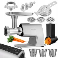 Maszynka do mielenia mięsa 2,5kg/mi 2500W + Szatkownica +forma do ciastek