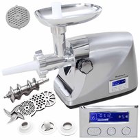 Maszynka do mięsa BERLINGER 2200W metalowa obudowa z regulacją obrotów LCD