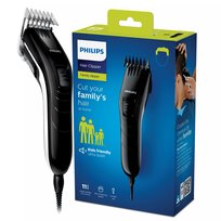 Maszynka do włosów PHILIPS QC5115/15 - cicha dla dzieci i dorosłych ostrza stalowe 11 długości 0,5-21 mm ergonomiczna regulacja precyzja rodzinna