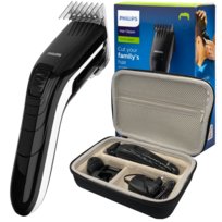 Maszynka do włosów PHILIPS QC5115/15 - z etui cicha praca ostrza ze stali 11 ustawień długości regulowana nasadka do dzieci i dorosłych Philips