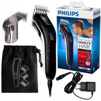 Maszynka do włosów PHILIPS QC5115/15 - z etui podróżnym regulacja długości strzyżenia cicha praca dla dzieci i dorosłych Philips