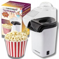 MASZYNKA DOMOWA DO POPCORNU URZĄDZENIE BEZTŁUSZCZOWE 1200W BEZ TŁUSZCZU Esperanza