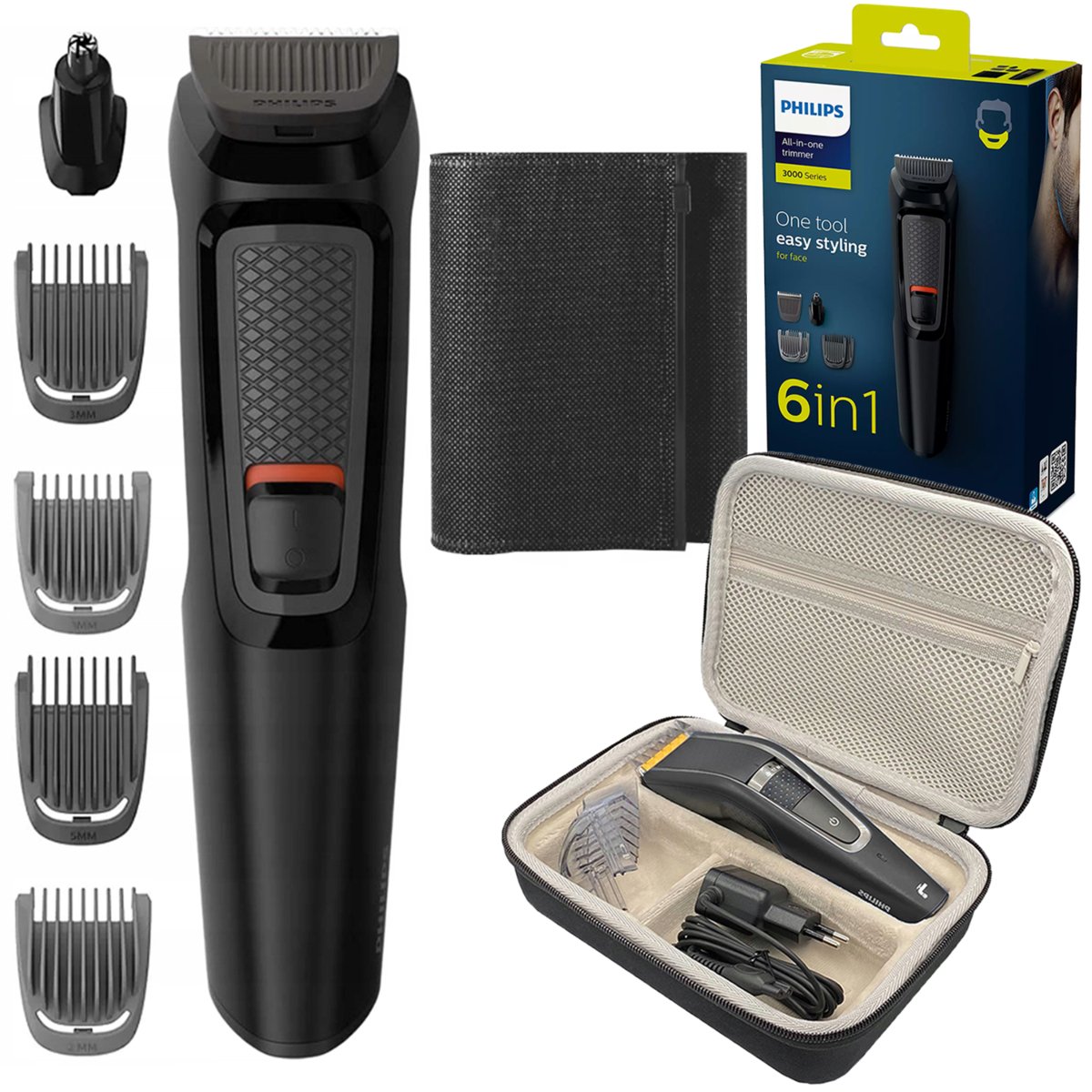 Maszynka Philips Series 3000 MG3710/15 + Etui na maszynki i golarki ...