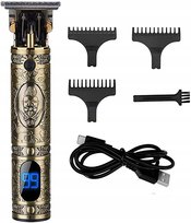 Maszynka Trymer Do Strzyżenia Włosów Brody Lcd Usb