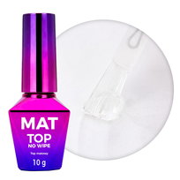 Mat Top Molly Nails matowy top nawierzchniowy no wipe bez przemywania HEMA/Di-HEMA Free Clear 10g Molly Nails