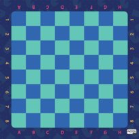 Mata Animacyjna XL Gra planszowa Warcaby AKSON-100x100