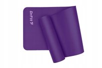 Mata do ćwiczeń DrFit 180x60x1 cm fioletowa/joga pilates + pokrowiec