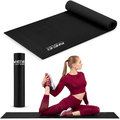 Mata do ćwiczeń fitness joga antypoślizgowa 173x61 cm czarna Neo-Sport - Neo-Sport