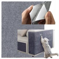 Mata do drapania dla kota samoprzylepna SZARA wytrzymała ochrona kanapa XL