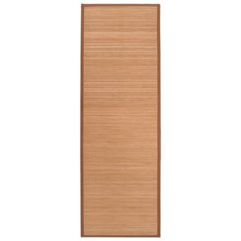 Mata do jogi, bambusowa, 60 x 180 cm, brązowa - vidaXL