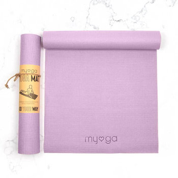 Mata do jogi myga - Entry level 4mm - liliowy