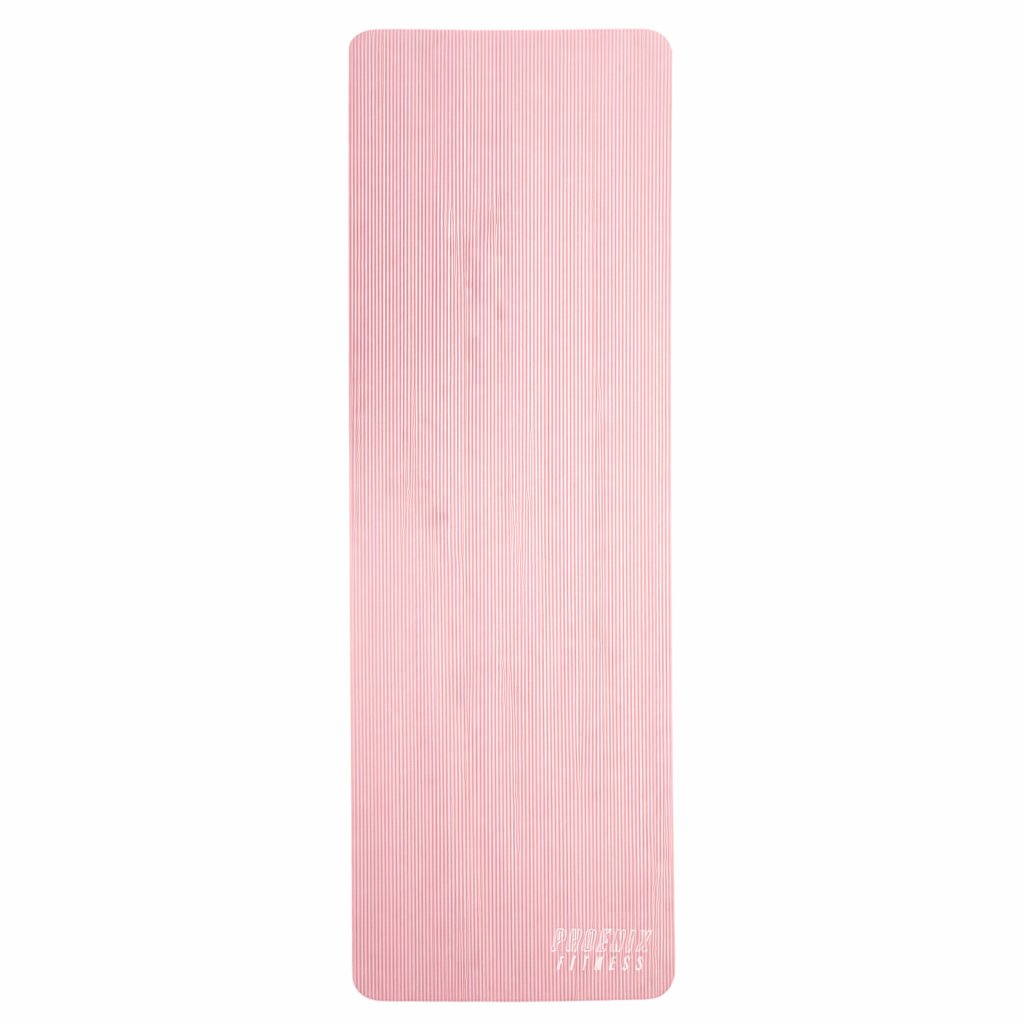 Mata do pilatesu Phoenix Fitness 1 cm - różowy