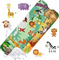 Mata do wanny, prysznic, antypoślizgowa 100x40 cm dla dzieci Lew ZOO Safari Inna marka