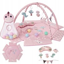 Mata Edukacyjna Dino Pink dla Niemowląt z Piłeczkami MILLY MALLY TinyMini