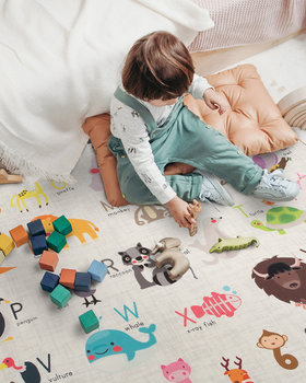 Mata Edukacyjna Do Raczkowania I Zabawy Dla Dzieci I Niemowląt 150X150 Cm / Hamur Home - Inna marka