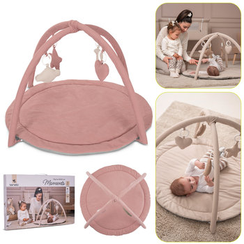 MATA EDUKACYJNA INTERAKTYWNA PLAC ZABAW DLA NIEMOWLĄT LORELLI MOMENTS RÓŻOWA - Lorelli