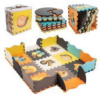 Mata Edukacyjna Puzzle Piankowe Mata Dla Dzieci Składana 25 El. Zwierzątka