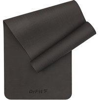 Mata fitness DrFit do ćwiczeń jogi i pilatesu antypoślizgowa czarna DrFit
