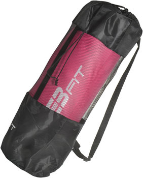 Mata fitness NBR 180x60x1,5cm  różowa i torba Eb fit - EB Fit