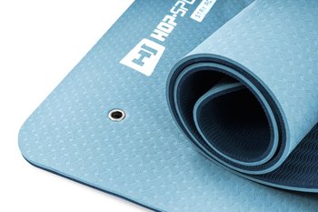 Mata fitness z otworami TPE 0,8cm niebiesko/jasnoniebieska - Hop-Sport