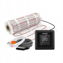 Mata grzewcza grzejna pod płytki 1m² 170W/m² Wi-Fi zestaw czarny regulator Warmtec DS2-10/ZTS