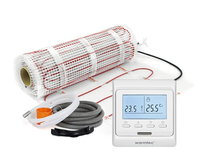 Mata grzewcza grzejna pod płytki 16m² 170W/m² zestaw regulator biały Wi-Fi Warmtec DS2-160/T510 Warmtec