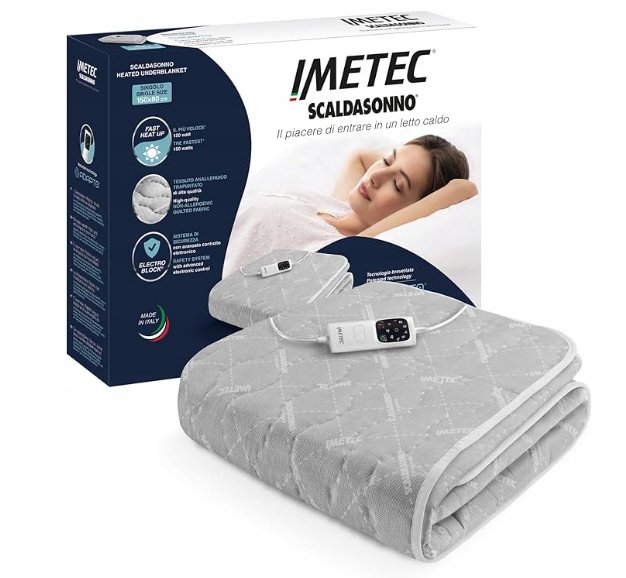 Imetec Mata grzewcza Imetec BAWEŁNA Adapto, koc elektryczny 150 x 80 cm 150 W