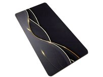 Mata Łazienkowa Szybkoschnąca Dywanik Dywan Chłonny Wzory 50X80 Czarny Fale