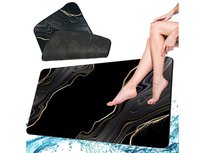 Mata Łazienkowa Szybkoschnąca Dywanik Dywan Chłonny Wzory 50X80 Czarny Wzory