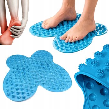 MATA MASUJĄCA DO STÓP 35 x 36 cm 2800 PUNKTÓW MASAŻU NIEBIESKA - DomoweHity24