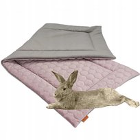 MATA MATERAC do klatki dla szynszyla królika świnki myszy 120x60cm RÓŻOWA