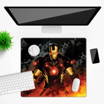 Mata na biurko Marvel wzór: Iron Man 003, 50x45cm - ERT Group