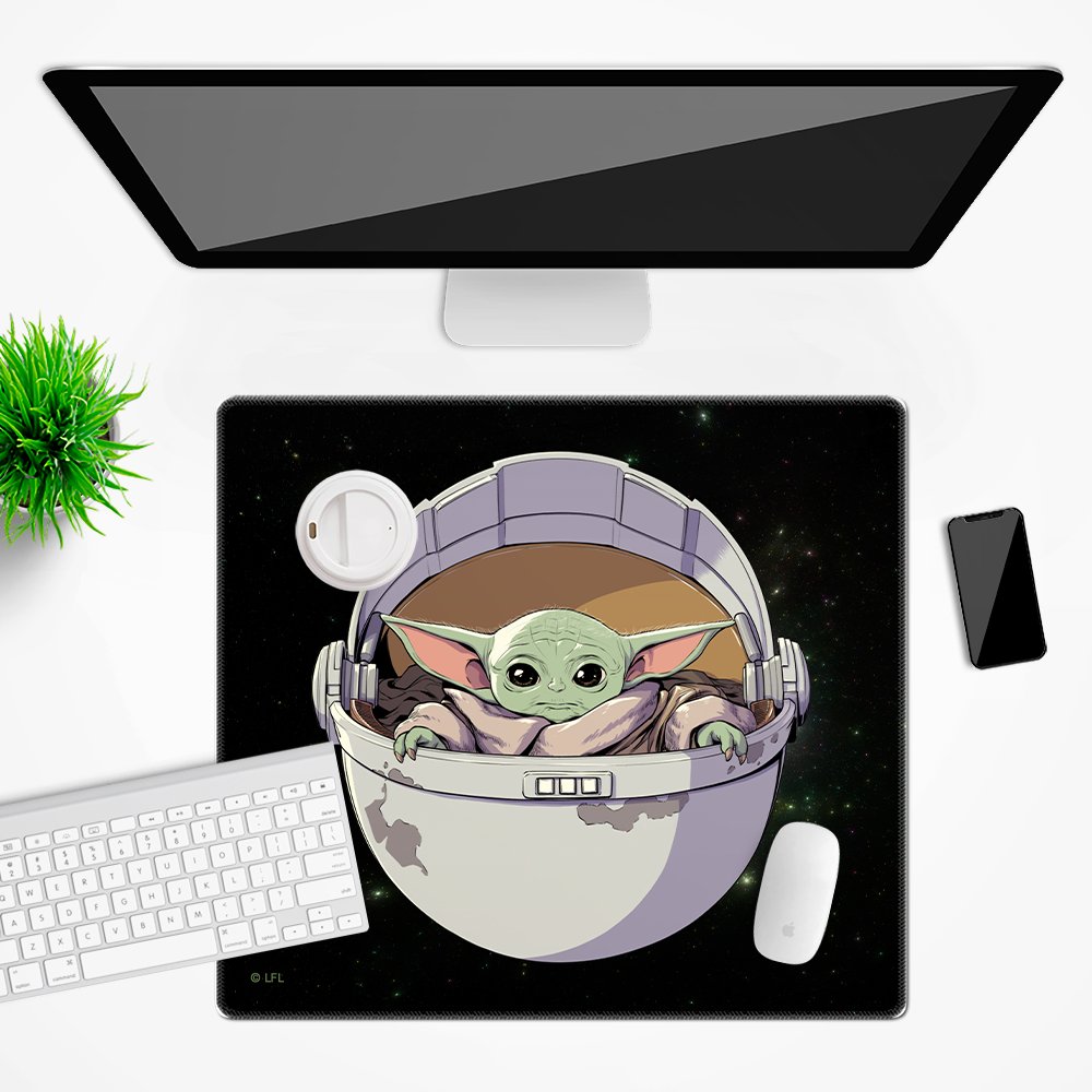 Фото - Килимок для мишки Star Mata na biurko  Wars wzór: Baby Yoda 026, 50x45cm 