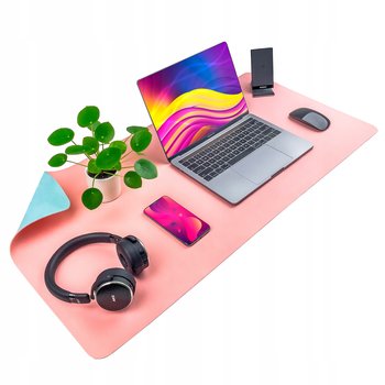 Mata ochronna na biurko pod klawiaturę i myszkę na stół 60x35 cm - różowa i błękitna - Inny producent