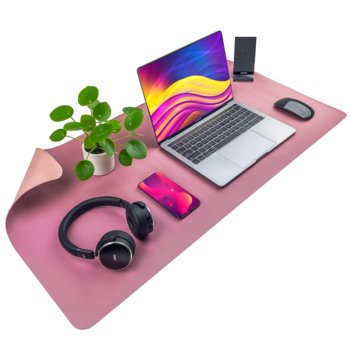 Mata ochronna na biurko pod klawiaturę i myszkę na stół 90x45 cm - różowa ciemna i jasna - Inny producent