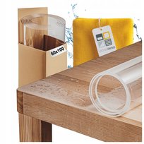 MATA OCHRONNA NA BLAT BIURKO STÓŁ PODKŁADKA 1mm MIĘKKIE SZKŁO 60x100cm