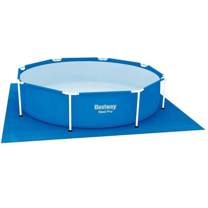 Mata Ochronna pod Basen Ogrodowy 274x274cm – Zabezpiecz Basen i Trawnik Przed Uszkodzeniami – Bestway 58000