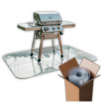 Mata Ochronna pod Grill 100x50 Przezroczysta PVC Podkładka do Grillowania