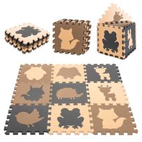 MATA PIANKOWA DUŻE GRUBE PUZZLE PIANKOWE MIĘKKIE NA PODGŁOGĘ ZWIERZĄTKA