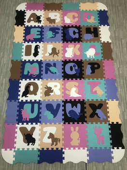 Mata Piankowa Eva Alfabet Zwierzęta 54 Elementy - DMR