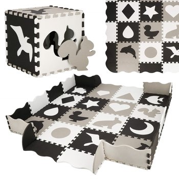 Mata piankowa puzzle dla dzieci 150x150 cm pianka EVA - Springos