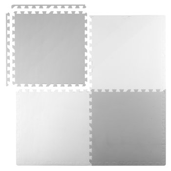 Mata piankowa Puzzle edukacyjna Biały/Szary, 60x60 cm, 4 szt.Ricokids  - Ricokids