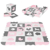Mata Piankowa Z Płotkiem Puzzle Suchy Basen 36 Elementów Ecotoys
