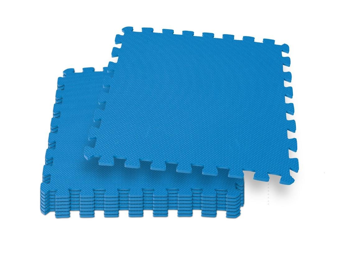 Mata pod basen 50x50x1 cm INTEX Puzzle 29081, niebieska, 8 elementów