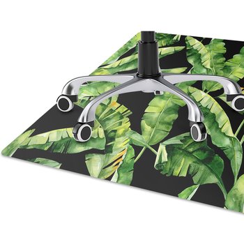 Mata podłogowa pod fotel Tropikalny liść 100x70 - Dywanomat