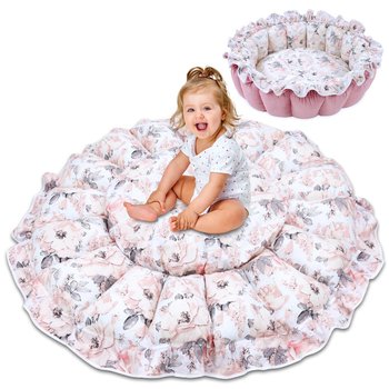 Mata - poduszka na podłogę dla dzieci, 100 cm,do pokoju dziecięcego, okrągła mata do raczkowania - Totsy Baby