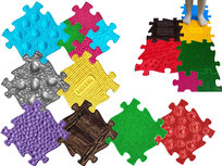 Mata SENSORYCZNA Ortopedyczna PUZZLE Podłogowa Ćwiczenia MUFFIK 11 elementów