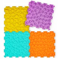 MATA SENSORYCZNA ORTOPEDYCZNA PUZZLE ŚCIEŻKA MASAŻ STÓP DLA DZIECI 4 SZT.