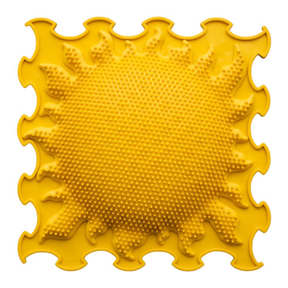 Фото - Розвивальний килимок Mata Sensoryczna Słońce 30X30Cm Żółty