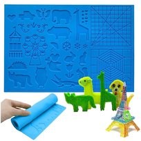 Mata Silikonowa Szablon Forma Wzory Długopis 3D Xxl 40 X 26,5 Cm